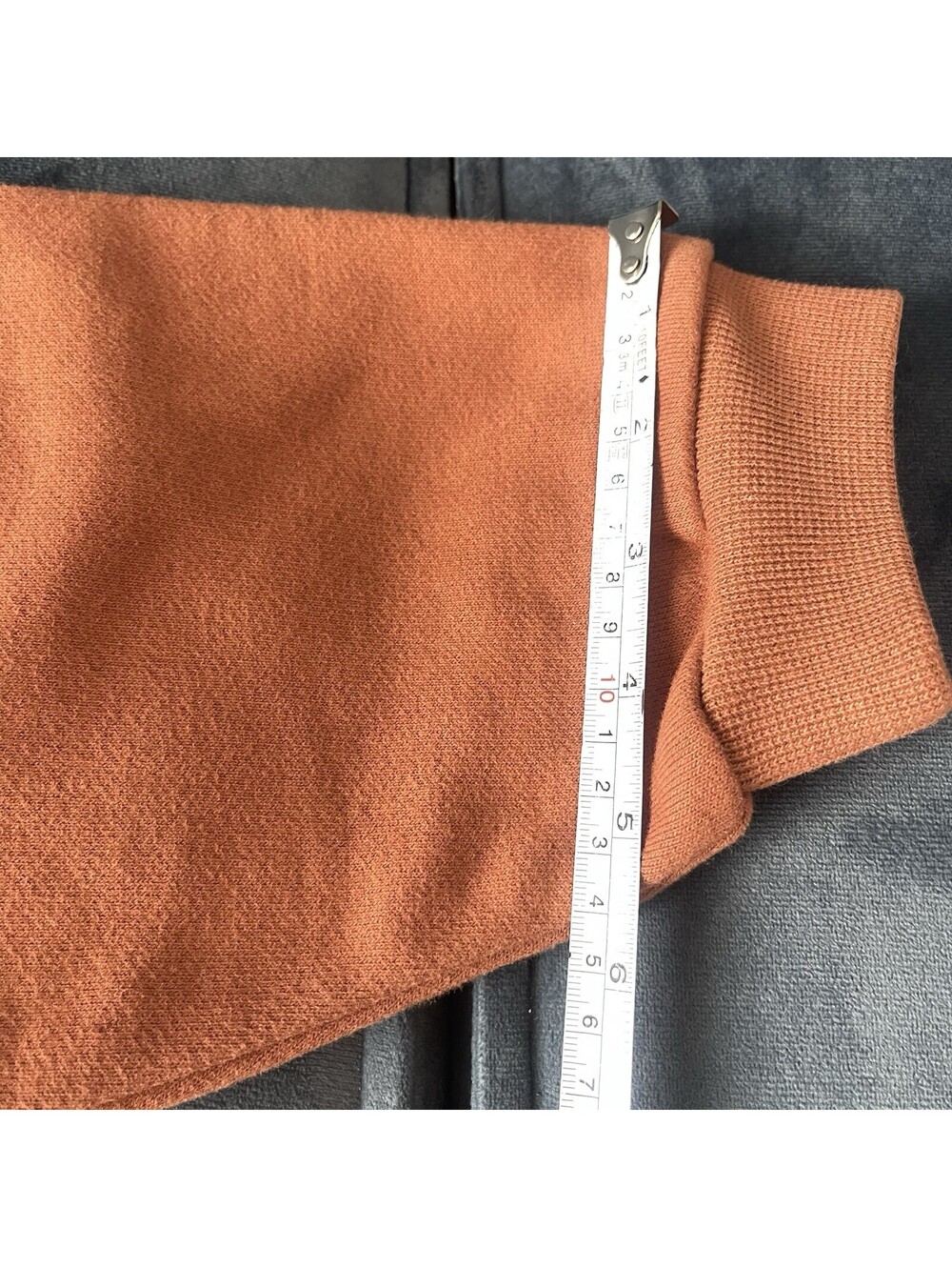 ALO YOGA Cropped Fresh Coverup M Pullover Sweatshirt Brown Dolman Crew MINT - Picture 13 of 13